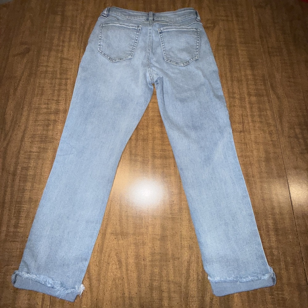 REWASH Classic Rise Vintage Reunion Cropped Jeans‎ Sz 3/26 Stretch Distressed - Picture 2 of 7